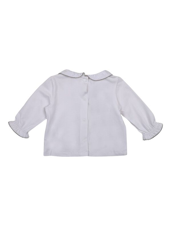 Girls Beige Printed Smock with Legging image number 1
